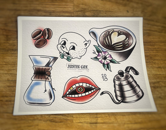Coffee Flash Sheet by Justin Cox